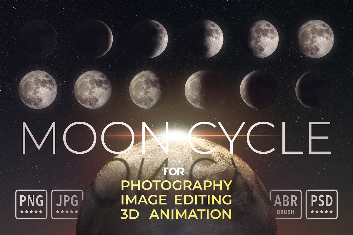 Moon Cycle for Image Editing in Objects - product preview 8