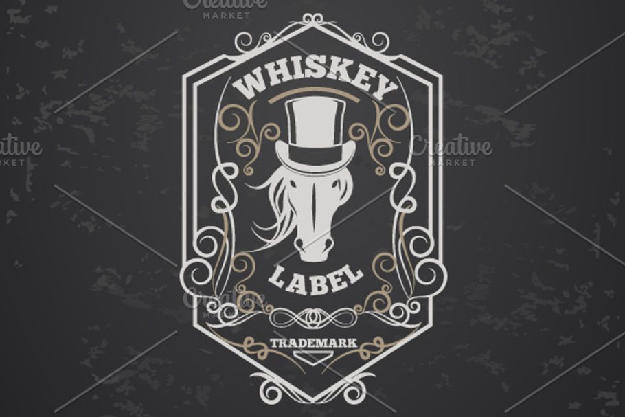 Whiskey lable in Graphics - product preview 8