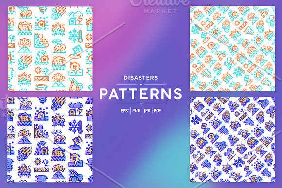 Disasters Patterns Collection in Patterns - product preview 4
