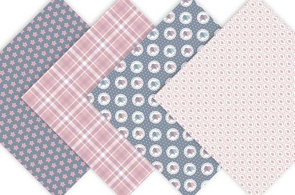Baby Elephant Digital Patterns in Illustrations - product preview 1