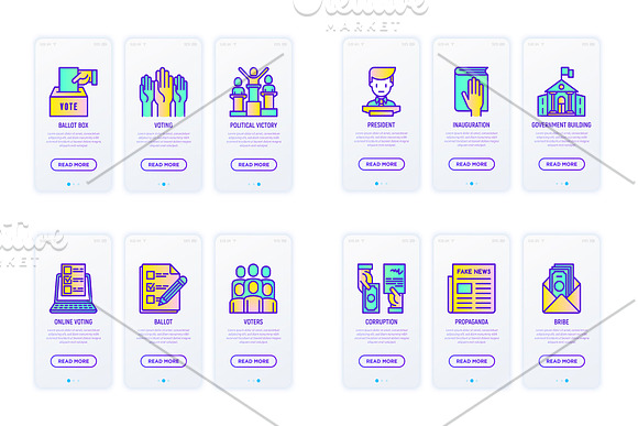 Elections And Voting | 16 Icons Set in Icons - product preview 8