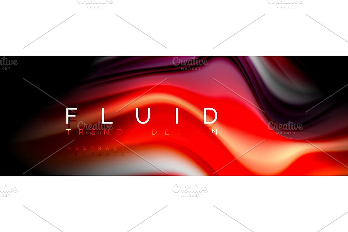 Abstract liquid colorful banner in Illustrations - product preview 8