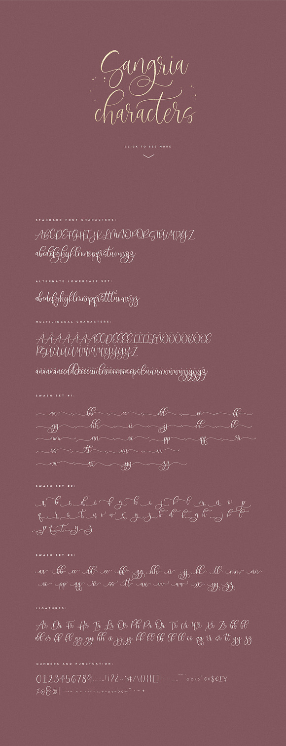 Sangria Script Font in Cursive Fonts - product preview 8