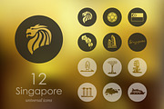 12 Singapore icons