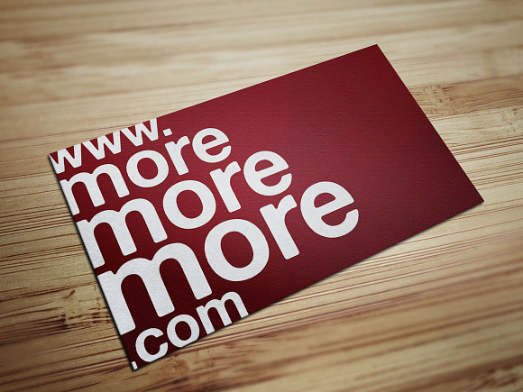 More More More Business Card in Business Card Templates - product preview 4