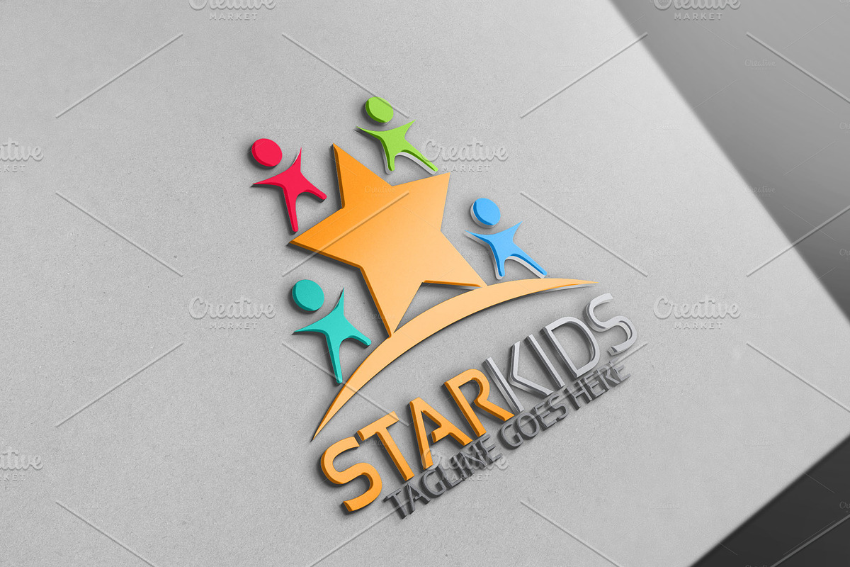 Star Kids Logo in Logo Templates - product preview 8