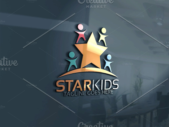 Star Kids Logo in Logo Templates - product preview 2
