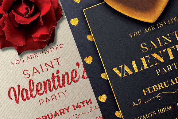 2 Valentines Day Flyer Invitation in Flyer Templates - product preview 3