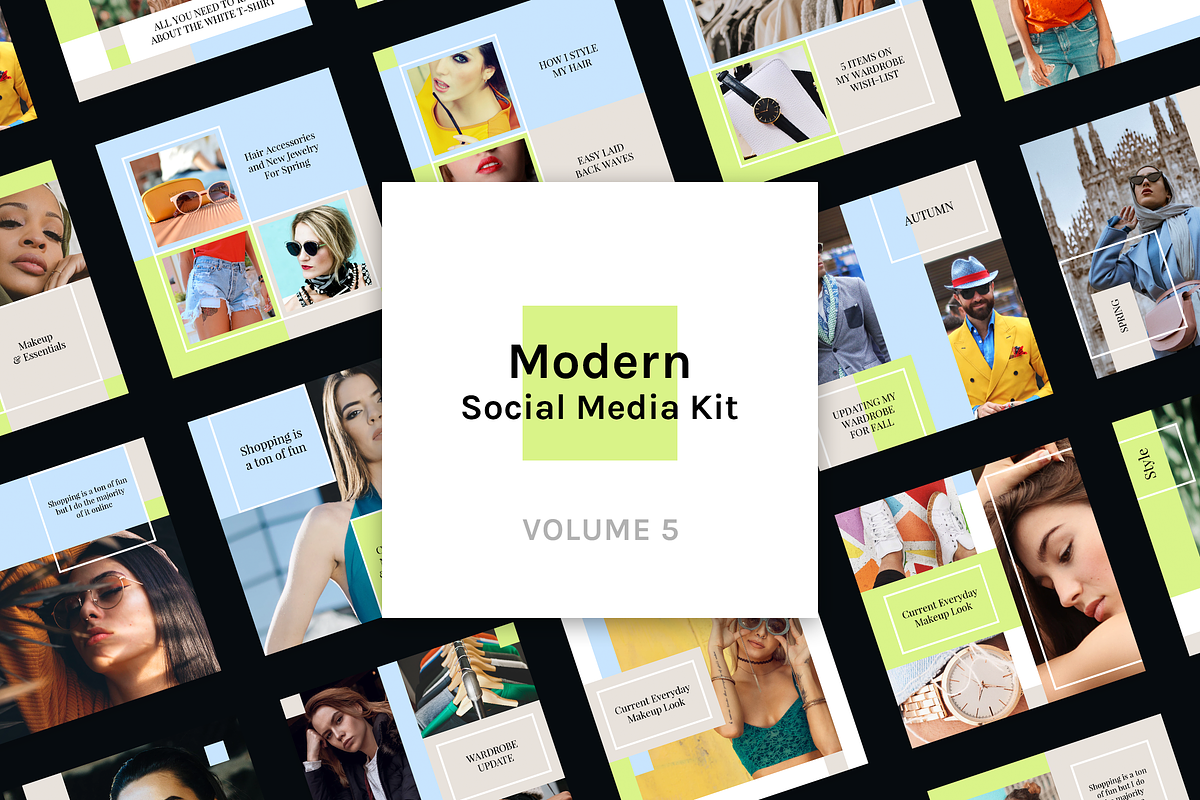 Modern Social Media Kit (Vol. 5) in Instagram Templates - product preview 8