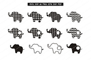 Elephant svg files,cuting files,dxf