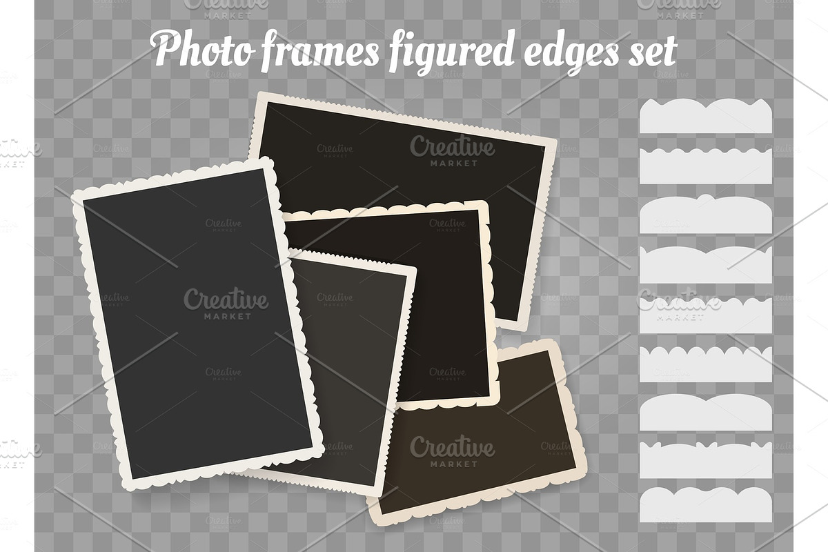 Old photo edges in Textures - product preview 8