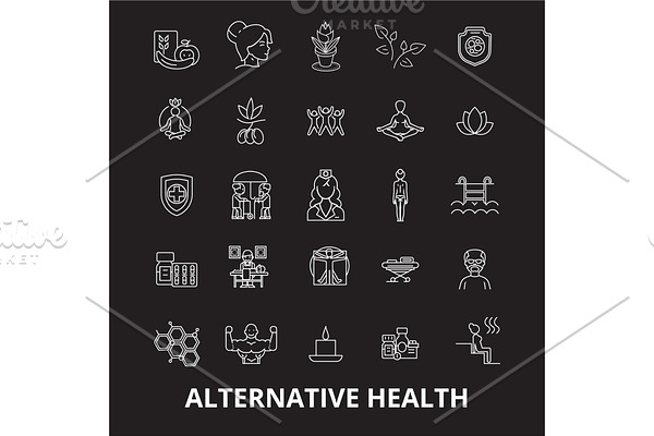 Alternative health editable line