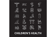 Children's health editable line