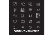 Content marketing editable line