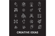 Creative ideas editable line icons