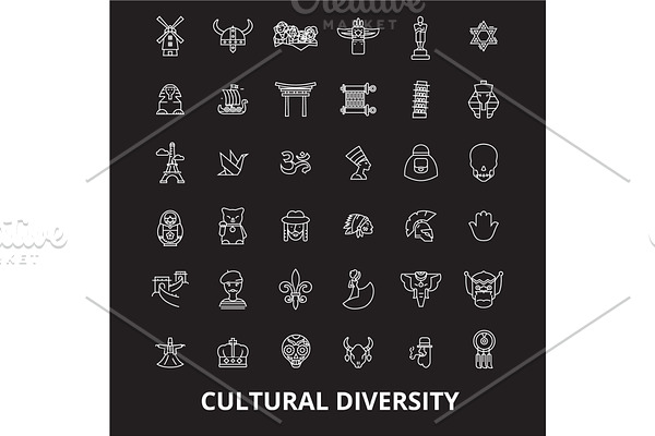 Cultural diversity editable line