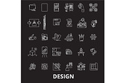 Design editable line icons vector