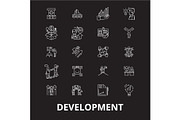 Development editable line icons