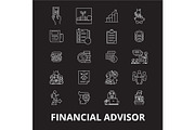 Financial advisor editable line