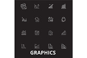 Graphics editable line icons vector