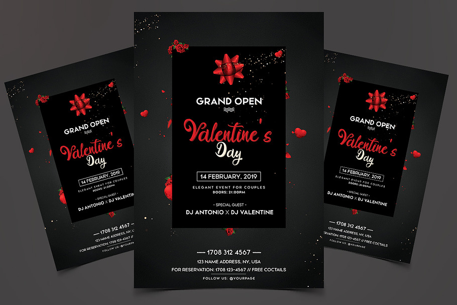 Valentine's Day Grand Open Flyer