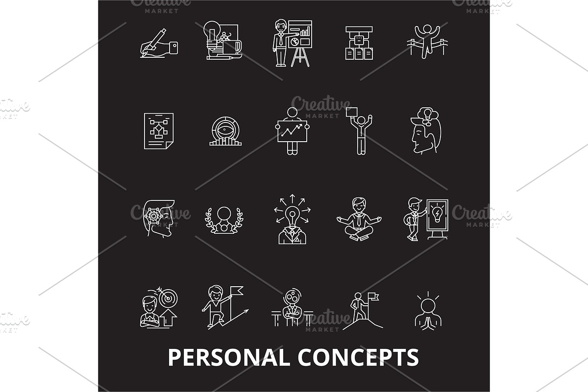 Personal concepts editable line in Illustrations - product preview 8
