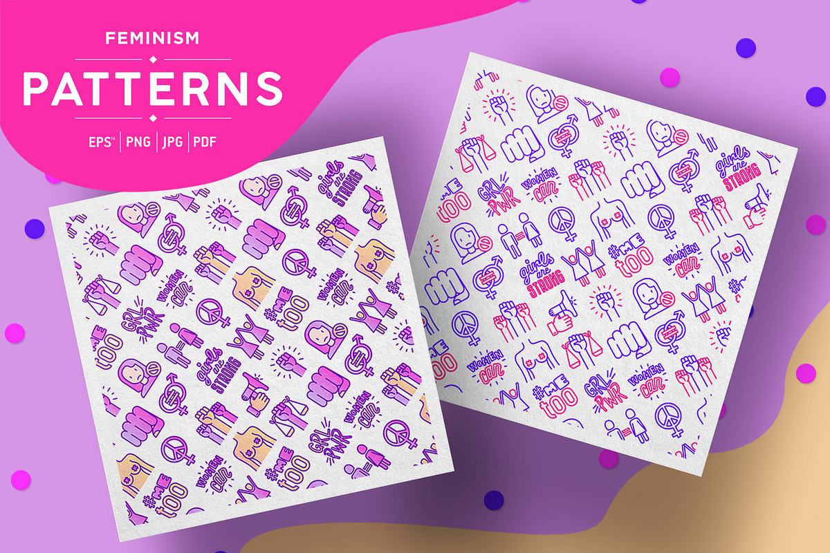 Feminism Patterns Collection in Patterns - product preview 8