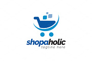 shopaholic - Trolley Logo