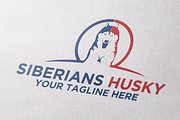 Siberian Husky | Dog Logo Template