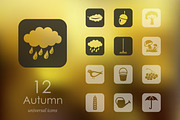 12 autumn icons