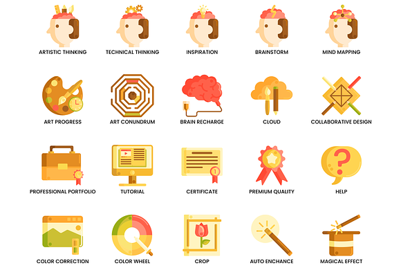 80 Creative Design Icons | Caramel in Icons - product preview 2