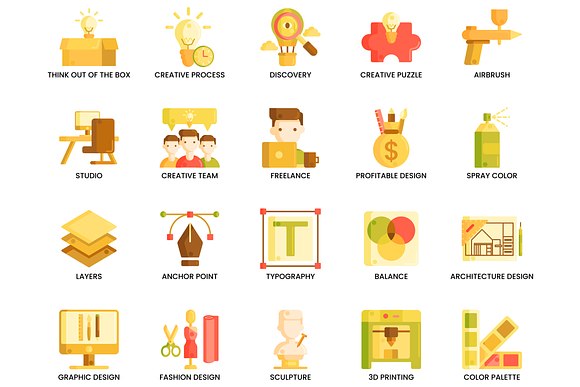 80 Creative Design Icons | Caramel in Icons - product preview 3