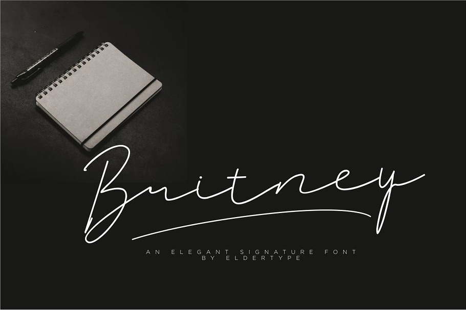 Britney Signature in Script Fonts - product preview 8