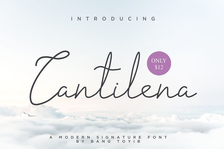 Cantilena - Signature Font in Script Fonts - product preview 8