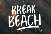 BREAK BEACH - BRUSH FONT