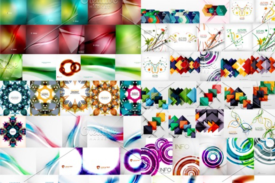 100 abstract backgrounds in Graphics - product preview 8