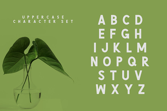 Green | Natural Cute Font in Sans-Serif Fonts - product preview 3