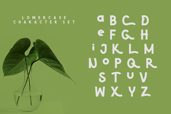 Green | Natural Cute Font in Sans-Serif Fonts - product preview 4