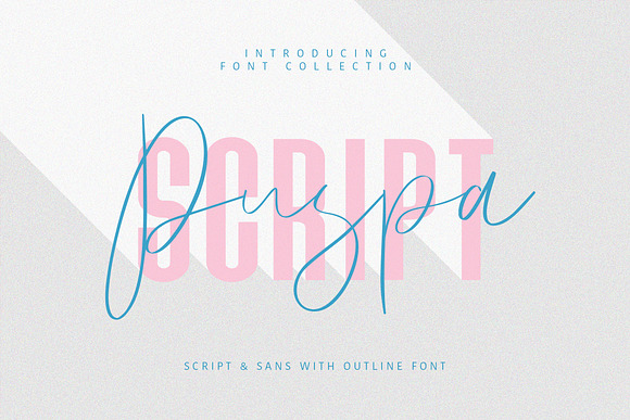 Puspa Script Font - Free Sans in Script Fonts - product preview 9