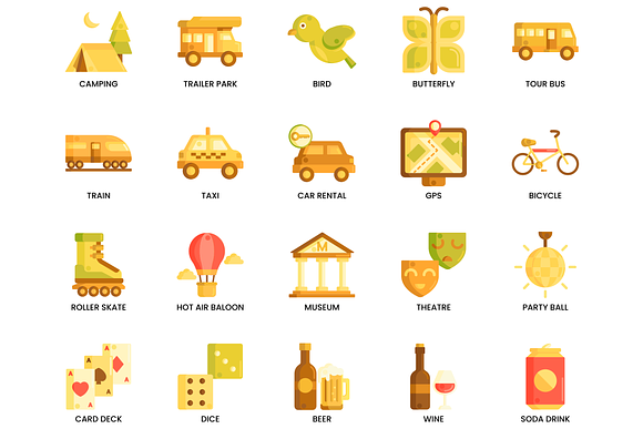 115 Travel Icons | Caramel in Credit Card Icons - product preview 2