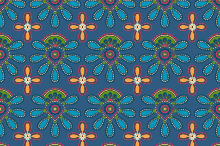 Simple floral pattern in Graphics - product preview 8
