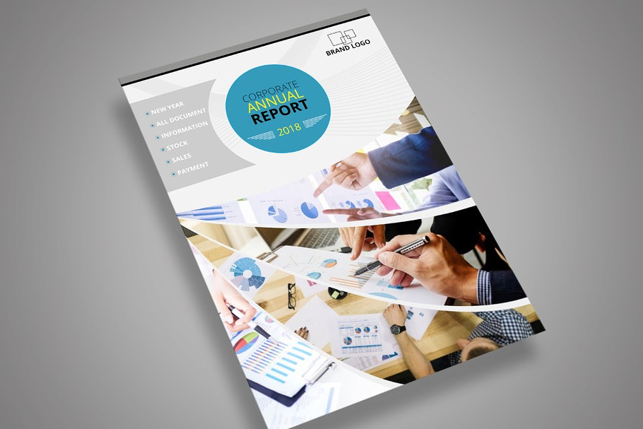 ANNUAL REPORT COVER DESIGN A4 SIZE in Flyer Templates - product preview 8