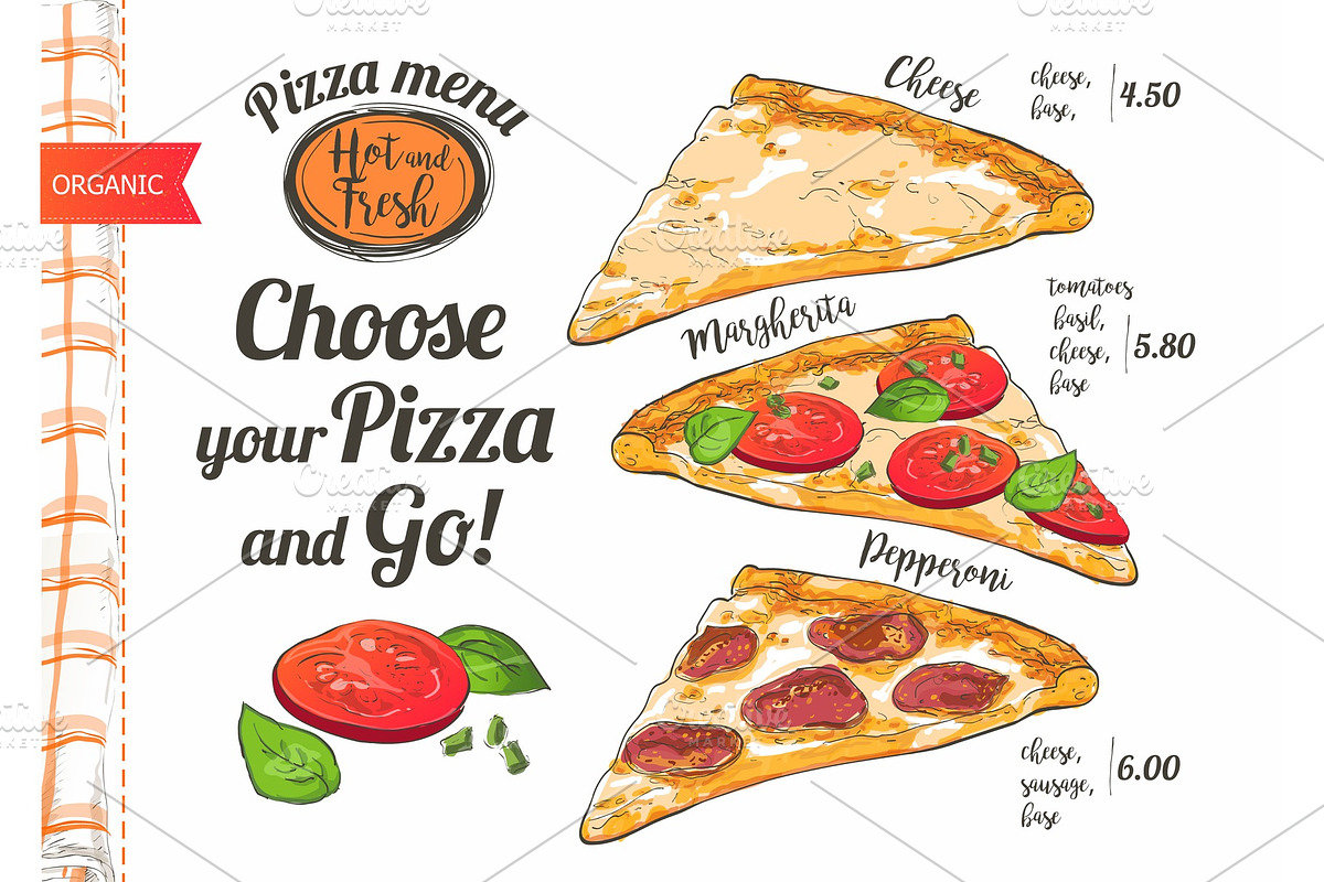Vector slice pizza in Illustrations - product preview 8