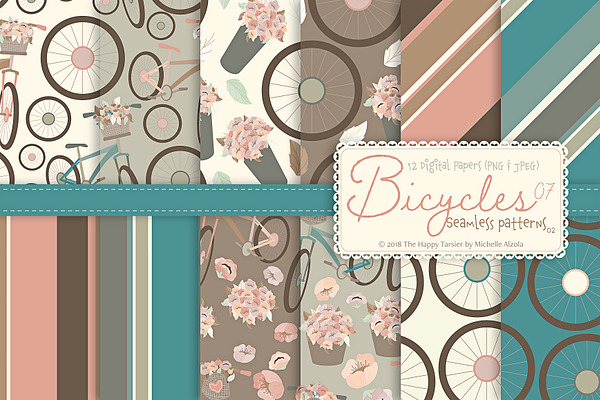 Bicycles 07 - Seamless Patterns 02