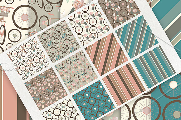 Bicycles 07 - Seamless Patterns 02 in Patterns - product preview 1