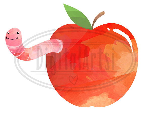 Watercolor Apples Clipart in Illustrations - product preview 2
