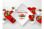 Valentines day holiday banner or
