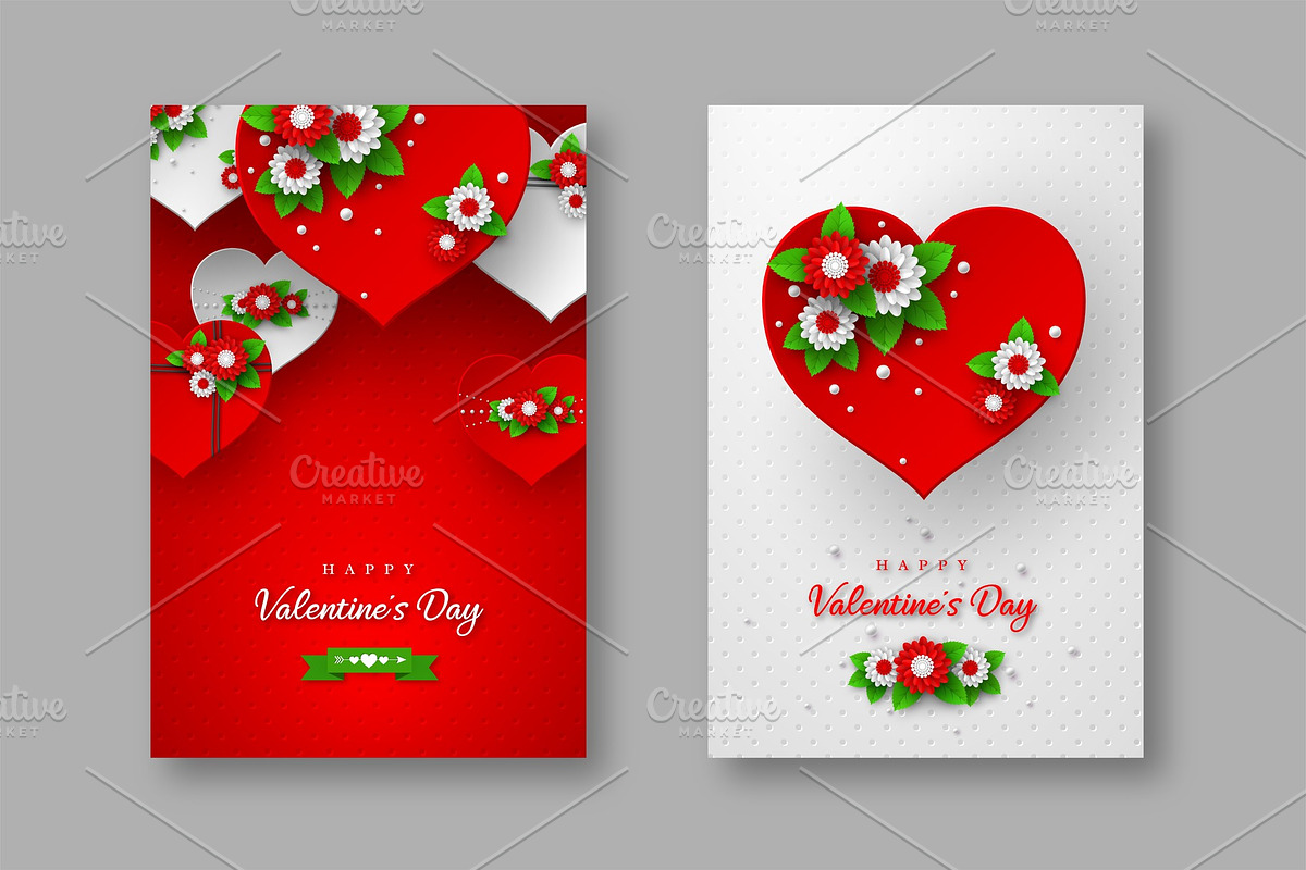 Valentines day holiday posters. in Objects - product preview 8