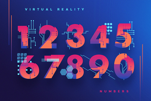 VR Icons and Typography in Neon Icons - product preview 10