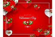 Valentines day holiday banner.